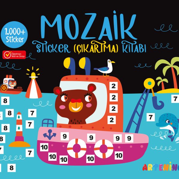 Mozaik Sticker Çıkartma Kitabı - Siyah