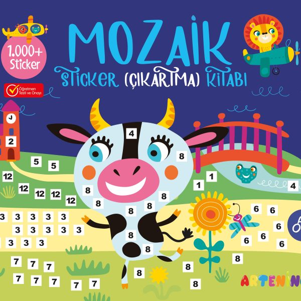 Mozaik Sticker Çıkartma Kitabı - Lacivert