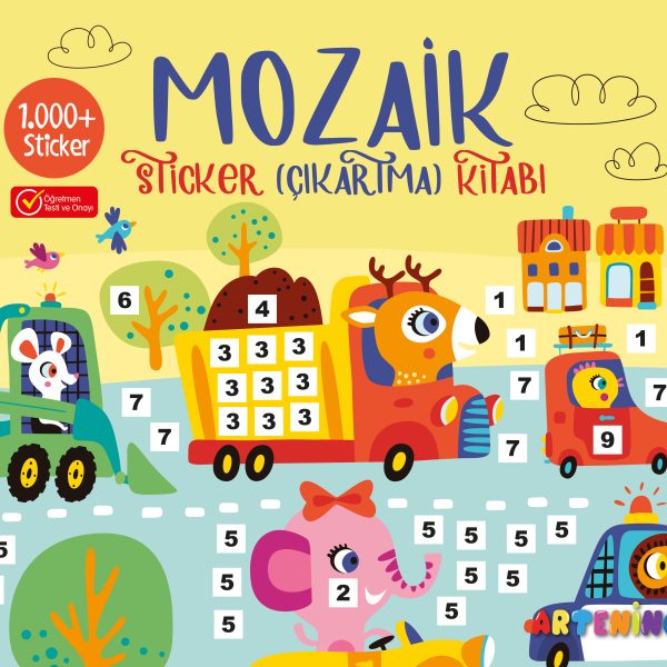 Mozaik Sticker Çıkartma Kitabı - Sarı