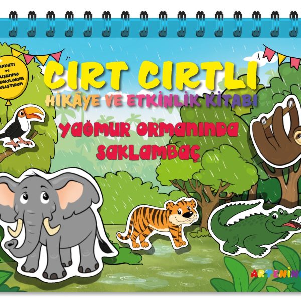 Yağmur Ormanında Saklambaç  Cırt Cırtlı Hikaye ve Aktivite Kitap Serisi